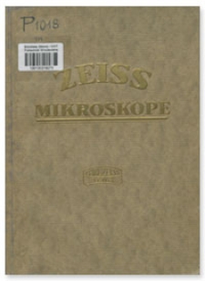 Mikroskope und Nebenapparate