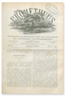 Prometheus : Illustrirte Wochenschrift über die Fortschritte der angewandenten Naturwissenschaften. 1. Jahrgang, 1890, Nr 20