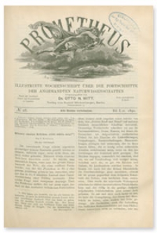 Prometheus : Illustrirte Wochenschrift über die Fortschritte der angewandenten Naturwissenschaften. 1. Jahrgang, 1890, Nr 28