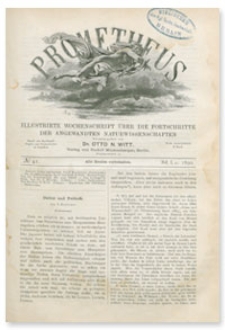 Prometheus : Illustrirte Wochenschrift über die Fortschritte der angewandenten Naturwissenschaften. 1. Jahrgang, 1890, Nr 41