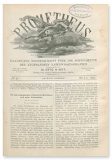 Prometheus : Illustrirte Wochenschrift über die Fortschritte der angewandenten Naturwissenschaften. 1. Jahrgang, 1890, Nr 42