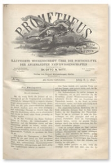 Prometheus : Illustrirte Wochenschrift über die Fortschritte der angewandenten Naturwissenschaften. 2. Jahrgang, 1891, Nr 69