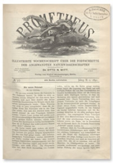 Prometheus : Illustrirte Wochenschrift über die Fortschritte der angewandenten Naturwissenschaften. 2. Jahrgang, 1891, Nr 77