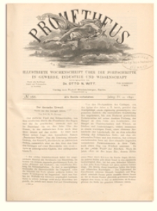 Prometheus : Illustrirte Wochenschrift über die Fortschritte in Gewerbe, Industrie und Wissenschaft. 4. Jahrgang, 1892, Nr 166