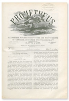 Prometheus : Illustrirte Wochenschrift über die Fortschritte in Gewerbe, Industrie und Wissenschaft. 5. Jahrgang, 1894, Nr 248