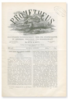 Prometheus : Illustrirte Wochenschrift über die Fortschritte in Gewerbe, Industrie und Wissenschaft. 5. Jahrgang, 1894, Nr 258