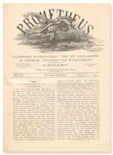 Prometheus : Illustrirte Wochenschrift über die Fortschritte in Gewerbe, Industrie und Wissenschaft. 4. Jahrgang, 1893, Nr 170