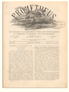 Prometheus : Illustrirte Wochenschrift über die Fortschritte in Gewerbe, Industrie und Wissenschaft. 4. Jahrgang, 1893, Nr 188